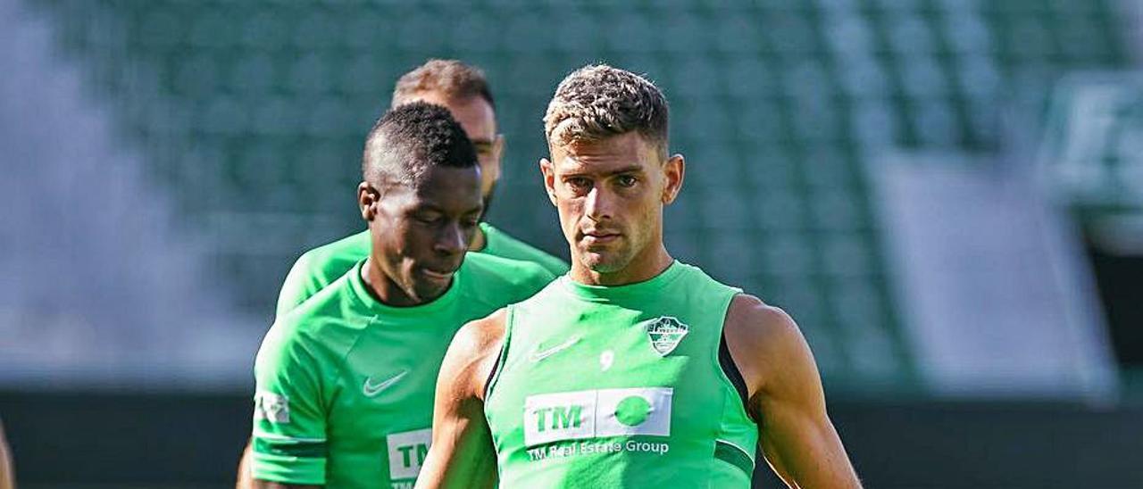 Lucas Boyé, durante un entrenamiento. |