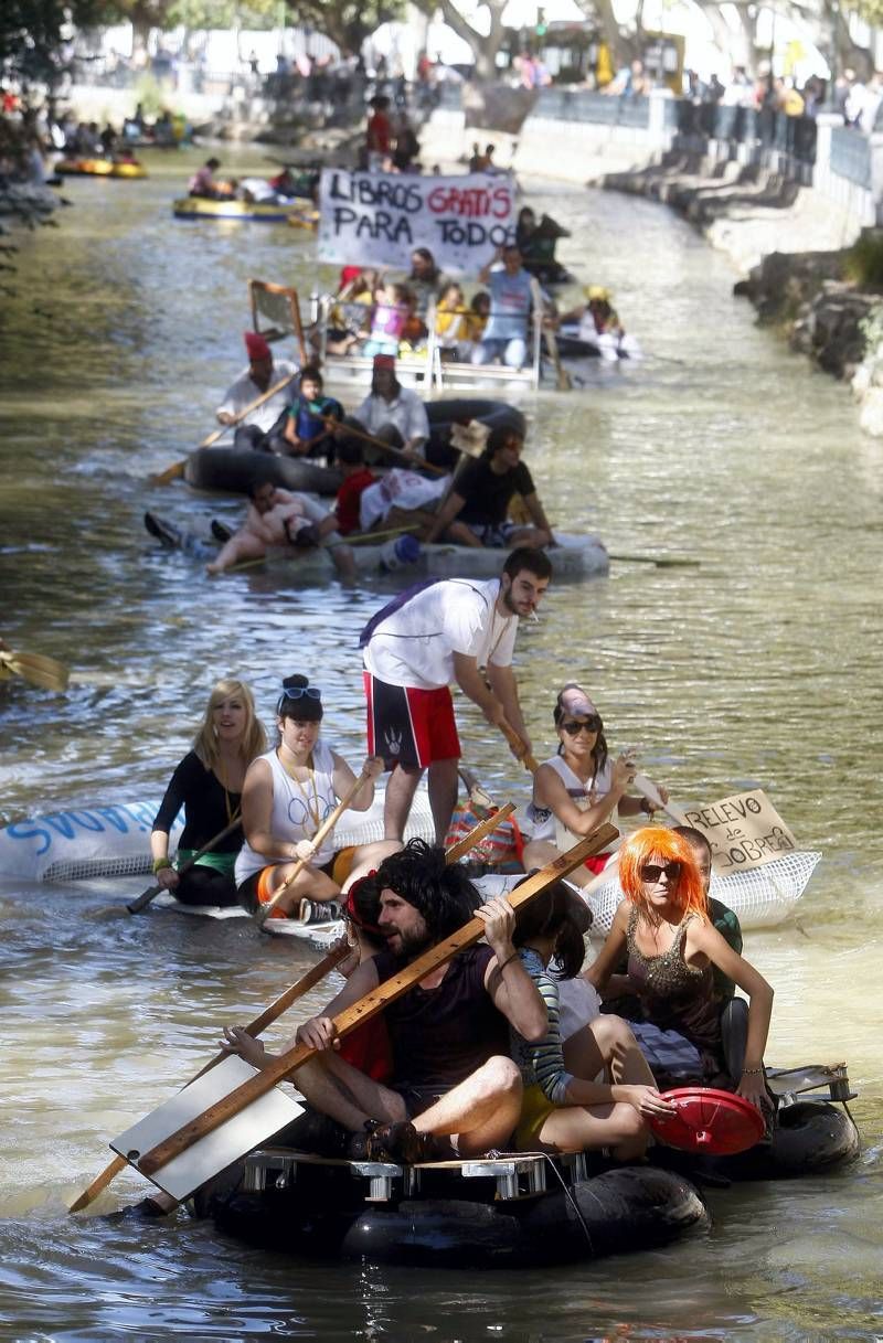 Fotogalería: Bajada reivindicativa por el Canal Imperial