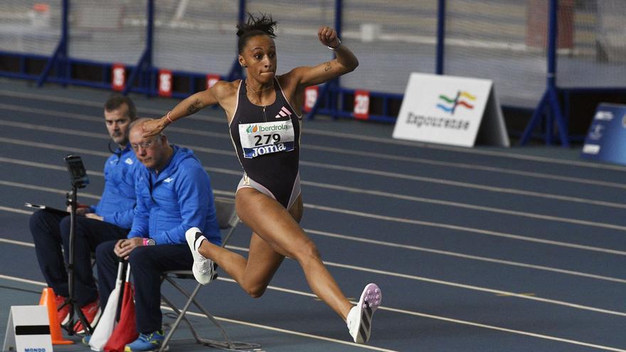 Ana Peleteiro, durante el Campeonato de España de Ourense. // IÑAKI OSORIO