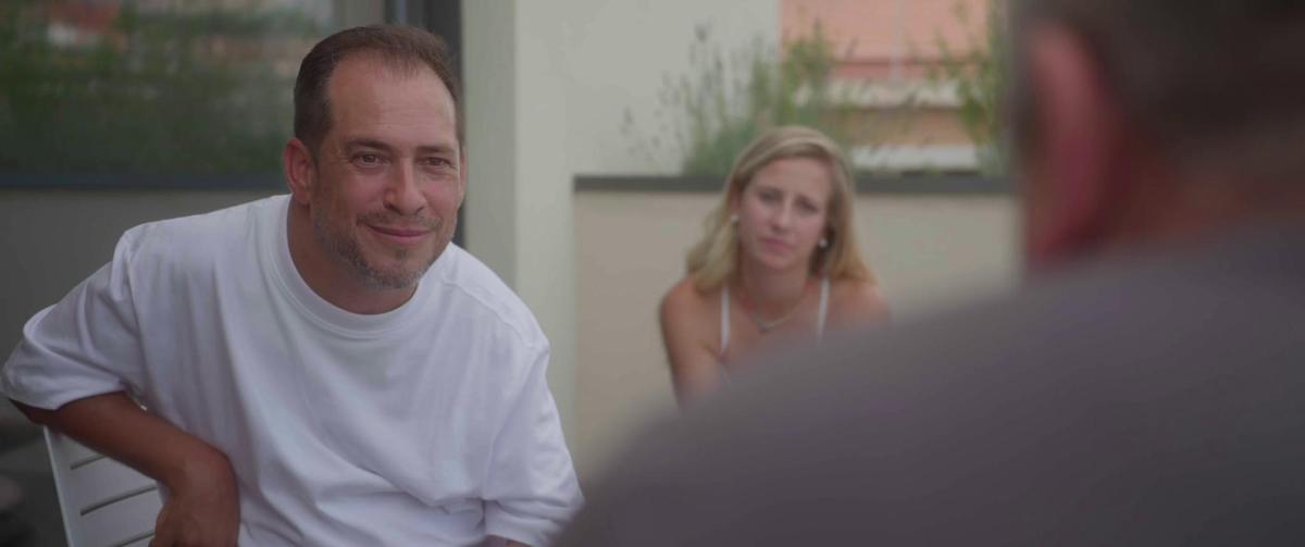 Juan Manuel Montilla, durante el rodaje de «Ganas de vivir»