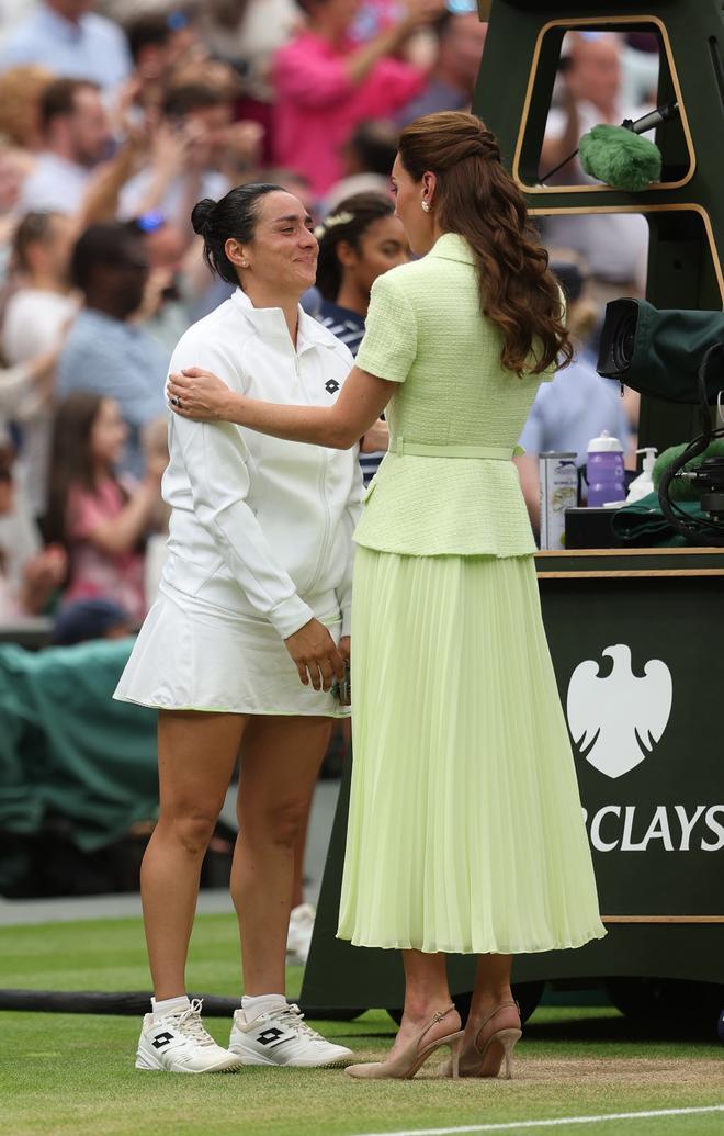 Kate Middleton con la ganadora de Wimbledon, Marketa Vondrousova