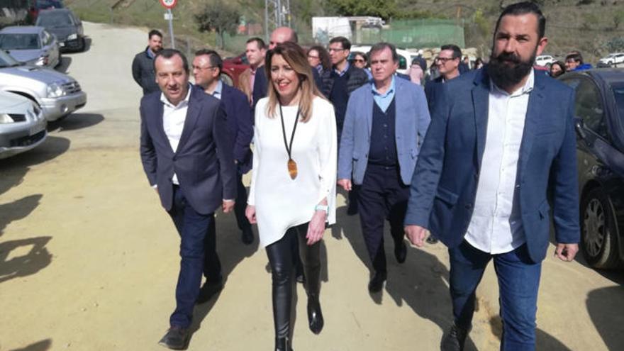 Susana Díaz en El Borge.