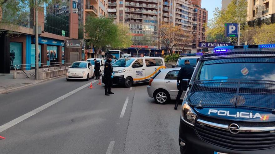 Detenido por desobediencia tras pasar cinco horas deambulando por Palma