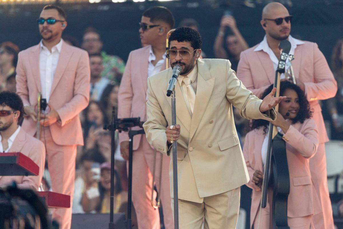 Primer concierto de Bad Bunny en el estadio Lluis Companys de Barcelona