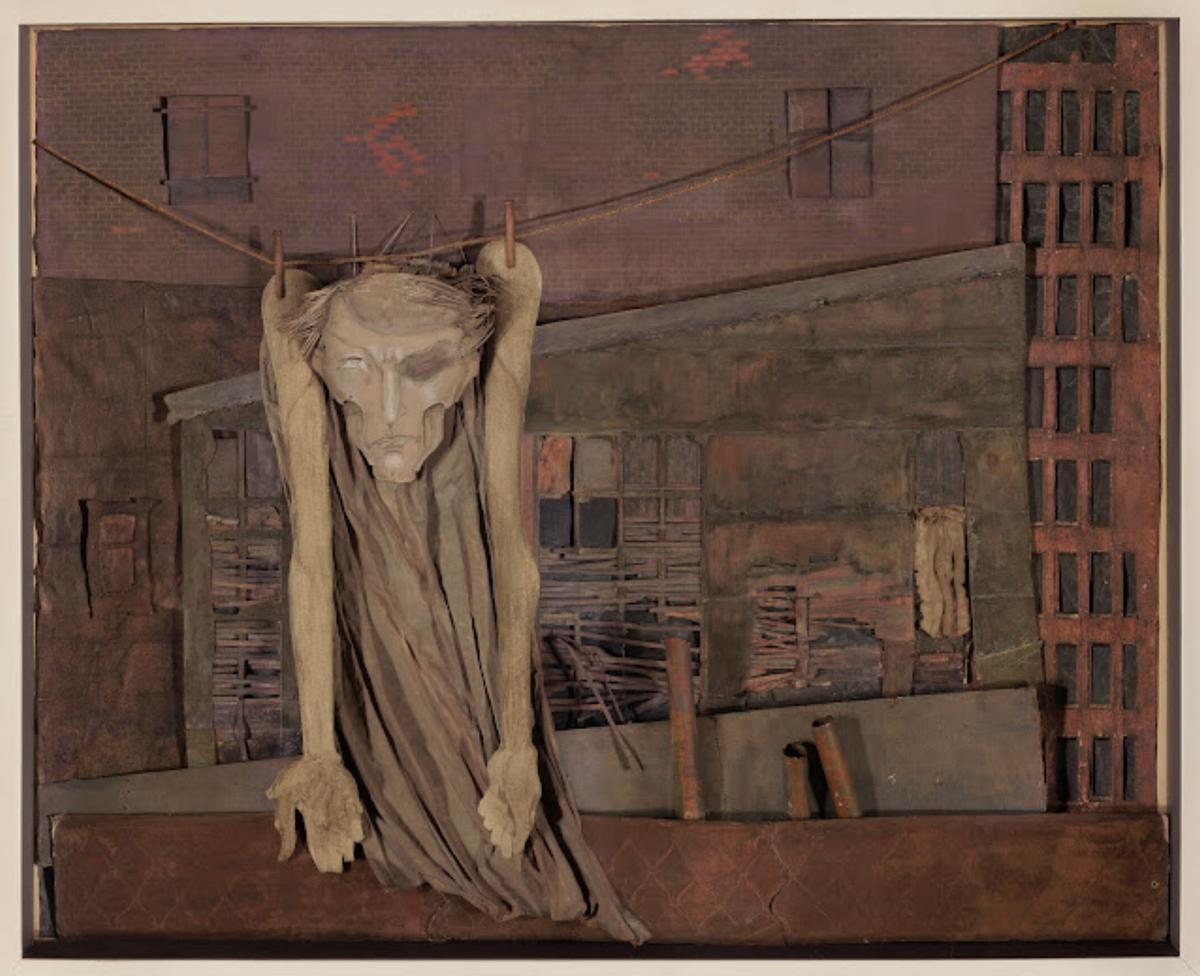 'Christ on clothesline' (1955).