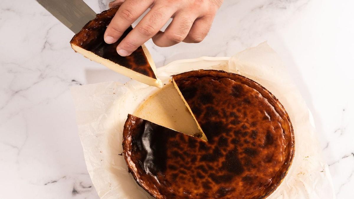 Una tarta de queso de Jon Cake para Sant Joan.