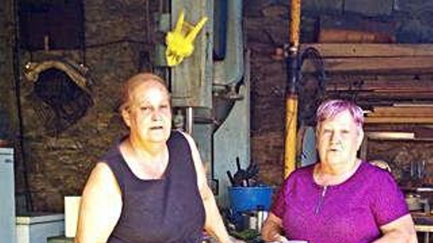 Dos cocineras que han preparado los platos en las degustaciones.