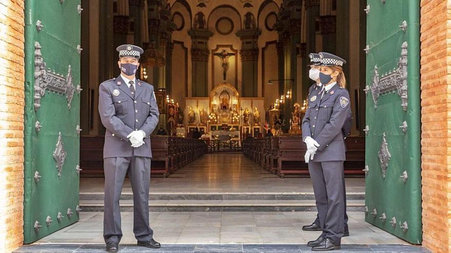 Los policías locales de Cartagena honran a su patrón San Leandro