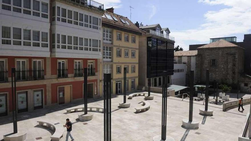 La plaza del Papagayo, tras su remodelación.