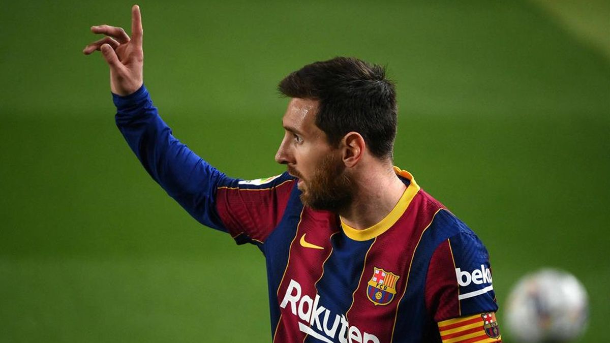 Messi, el mejor goleador de las grandes ligas europeas en el arranque del año 2021