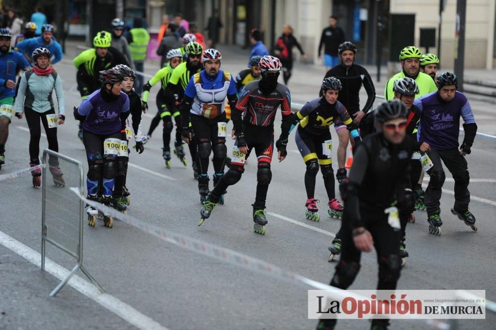 Murcia Maratón. Salida patinadores