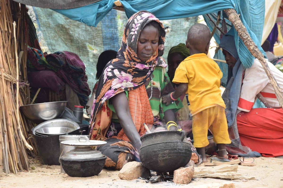 Éxodo de refugiados sudaneses hacia El Chad