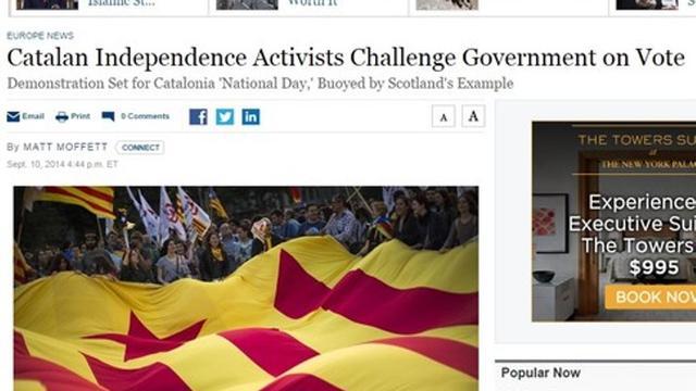 The Wall Street Journal en la diada