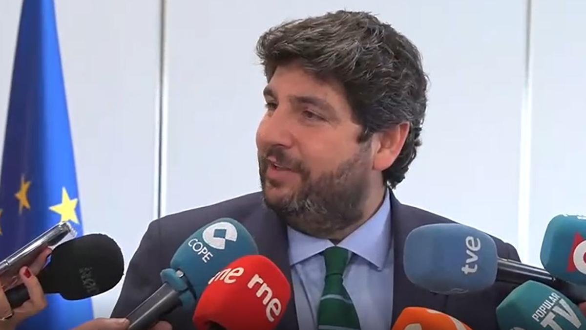 Fernando López Miras cree que "se va a reafirmar el compromiso" de Feijóo con el Trasvase