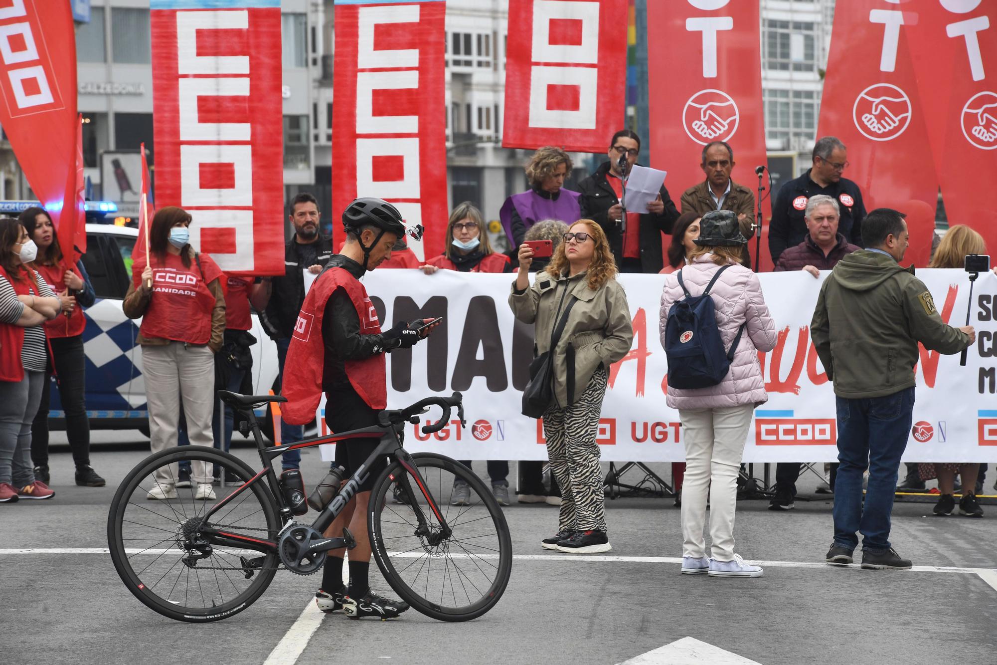 Manifestación por el 1 de mayo en A Coruña