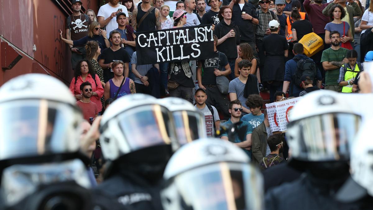 Manifestación a favor del planeta