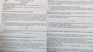 Examen de Física de la PAU de Madrid