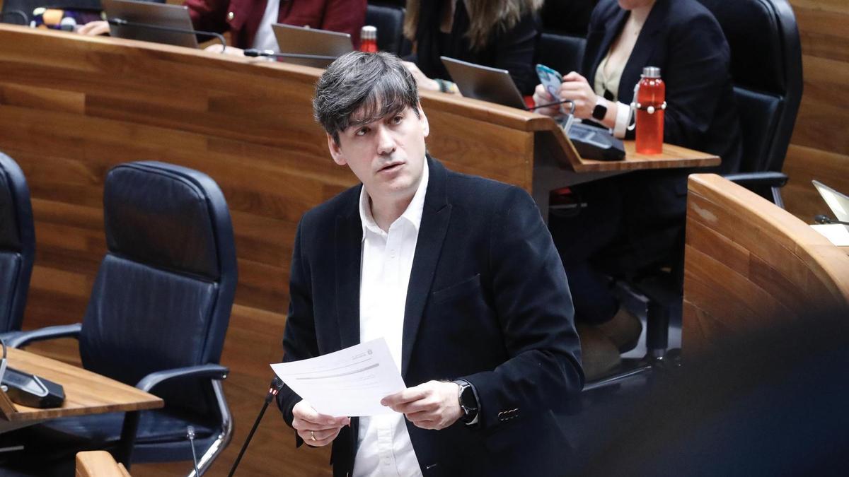 Borja Sánchez, en la Junta General.