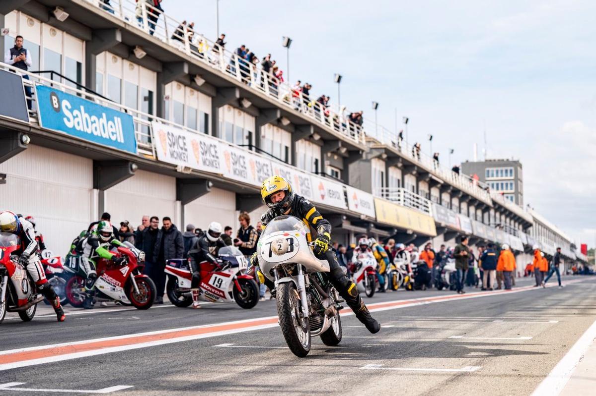 Motos históricas, en una de las últimas ediciones del Racing Legends.