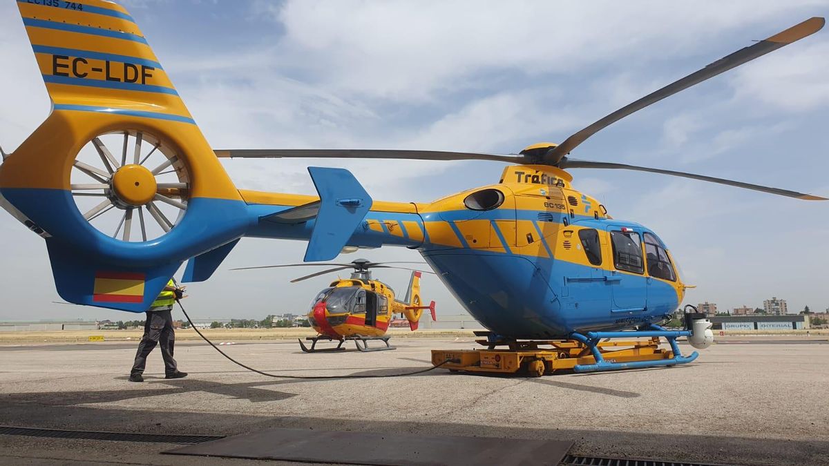 El helicóptero 'Pegasus', de la Dirección General de Tráfico (DGT)