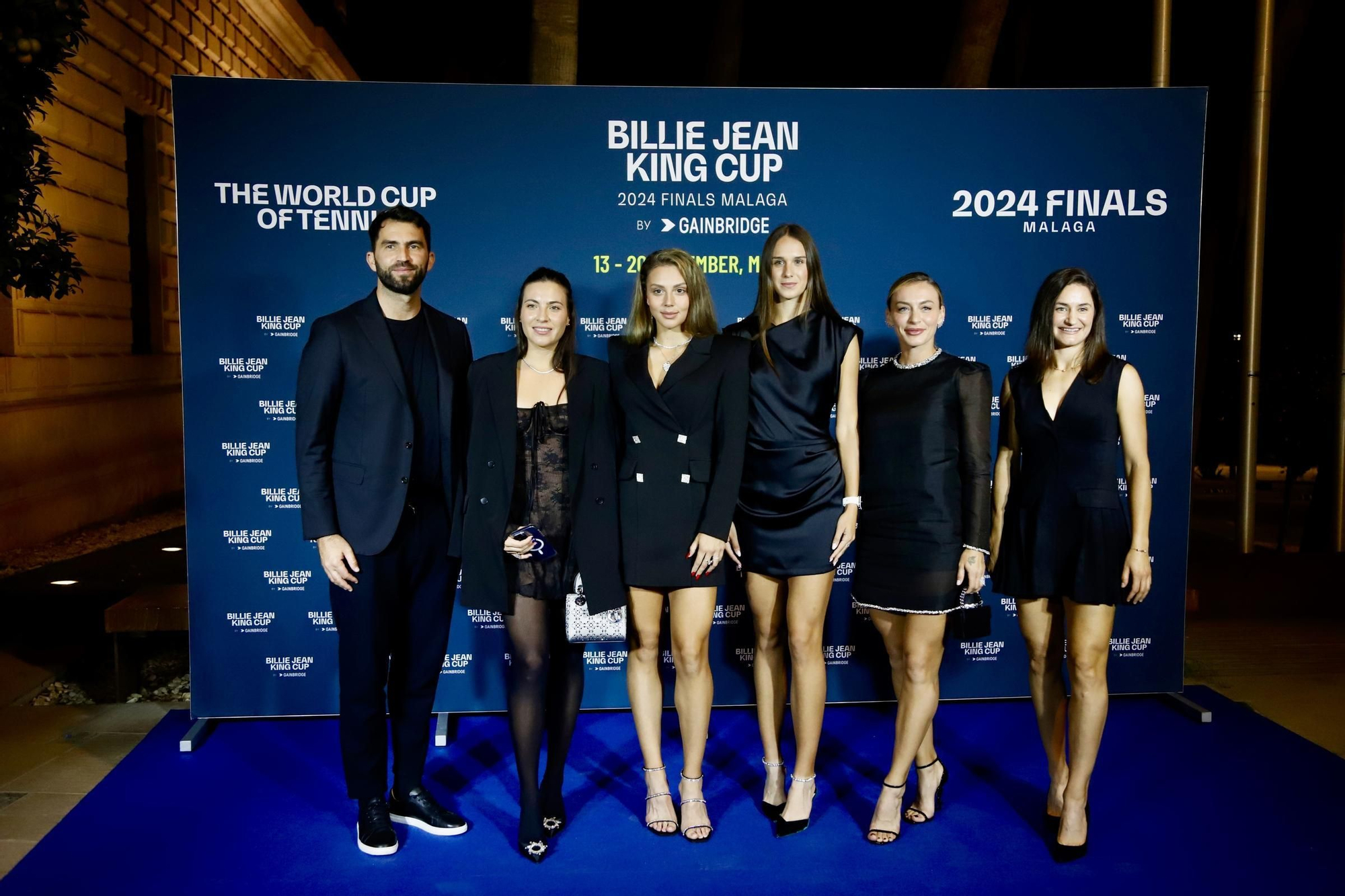 Alfombra roja Billie Jean King Cup en el Palacio Martín Carpena.
