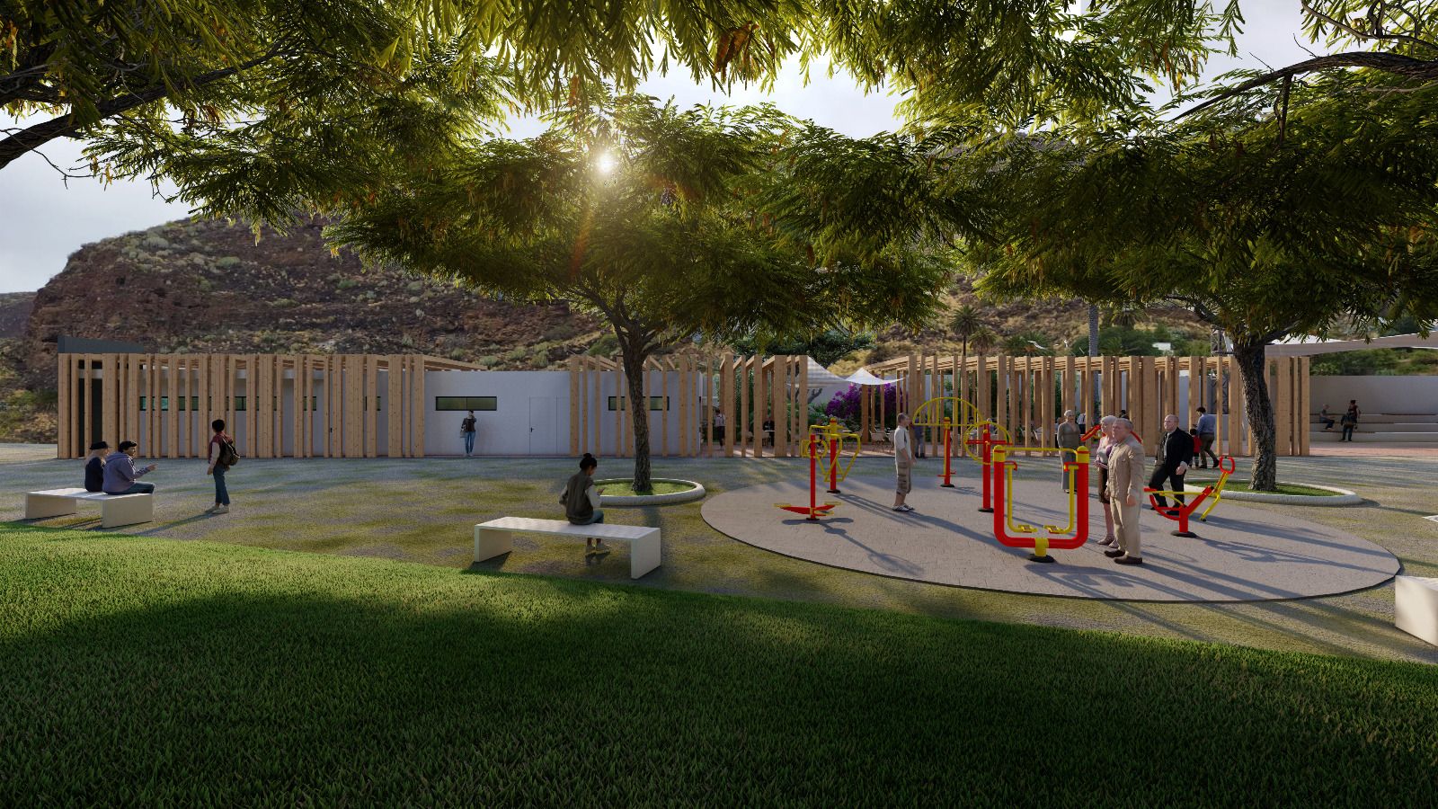 Así será el nuevo parque de Las Canchas en el Valle de Agaete