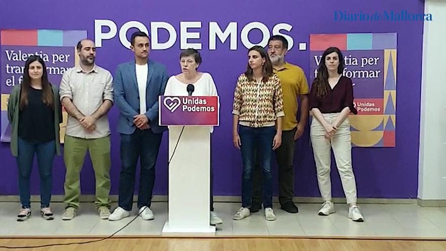 Elecciones en Baleares 2023 | Antonia Jover (Podemos): &quot;Lamentamos no haber revalidado la confianza con la población&quot;