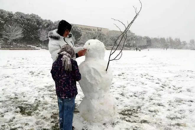 Les fotos de l'episodi de nevades a Catalunya