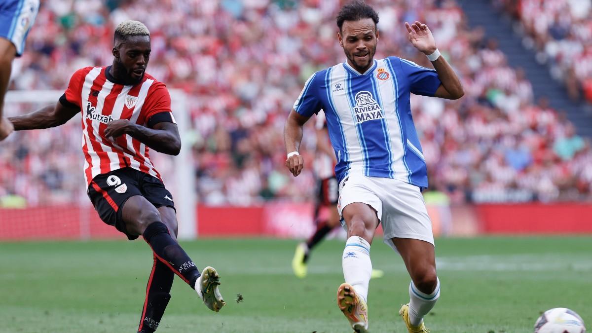 Braithwaite en su debut con el Espanyol