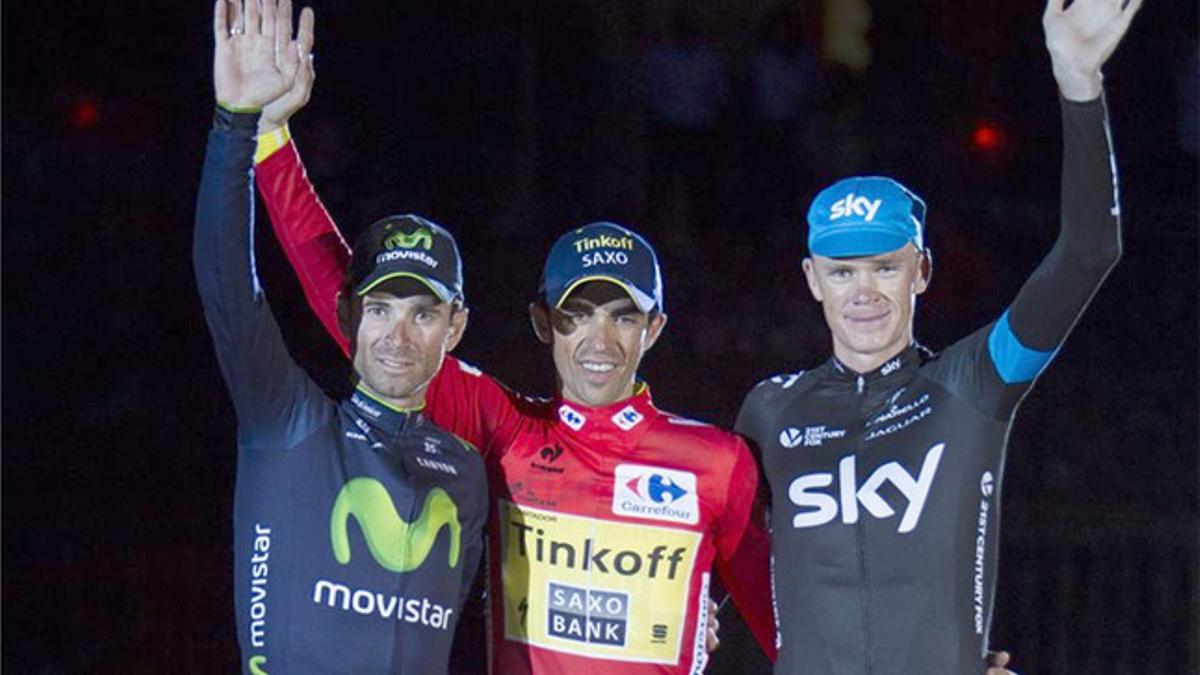 Este es el podio final de la Vuelta