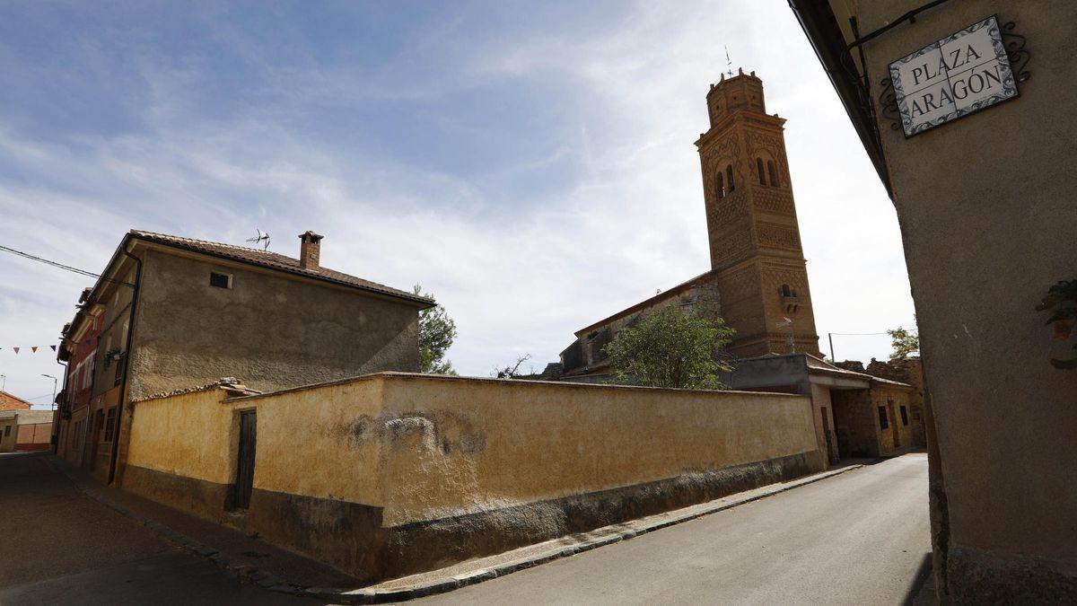 La plaza de Aragón de Romanos, en la provincia de Zaragoza.