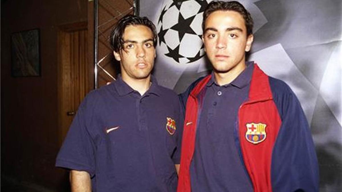 Mario Rosas junto a Xavi, en una imagen de archivo