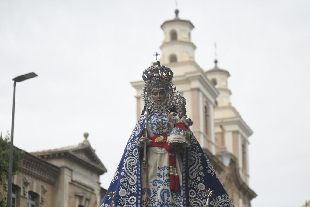 Romería de Murcia: primer tramo del recorrido de la Fuensanta