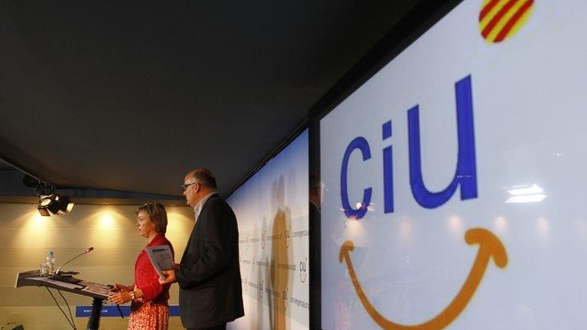 Presentación de los resultados de la encuesta de CiU.