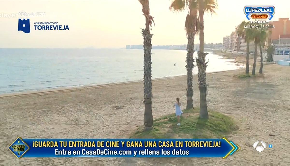 Imagen de la playa de Los Náufragos que se ha visto en El Hormiguero