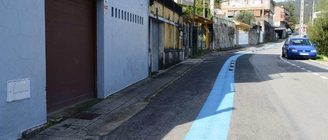 Acceso a garajes en el camino escolar seguro de Tirán. // Gonzalo Núñez