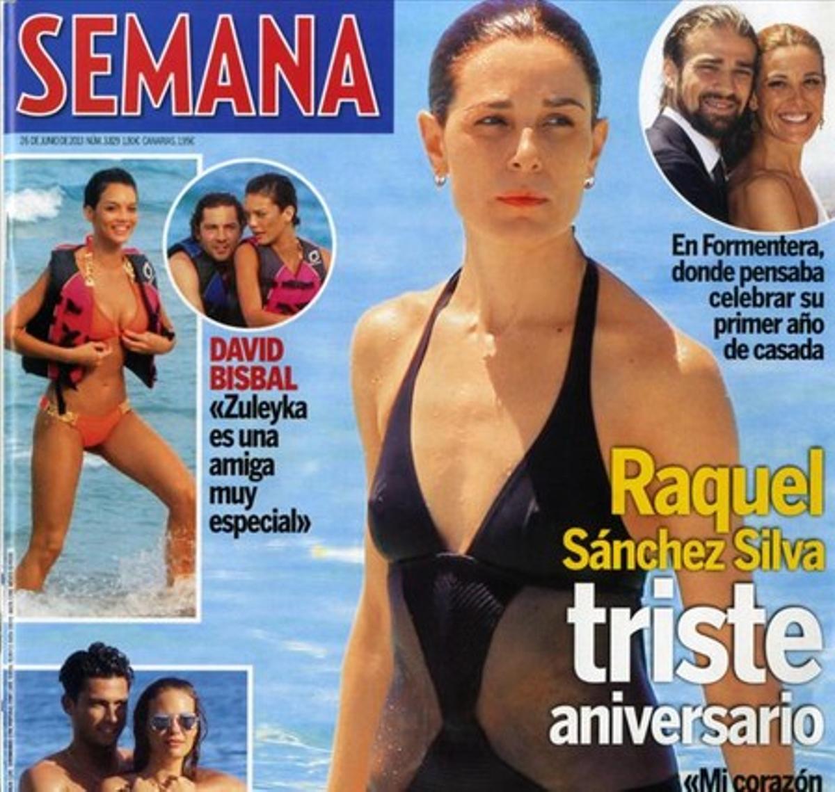 Raquel Sánchez Silva és a Formentera, on pensava celebrar el primer aniversari de casament.