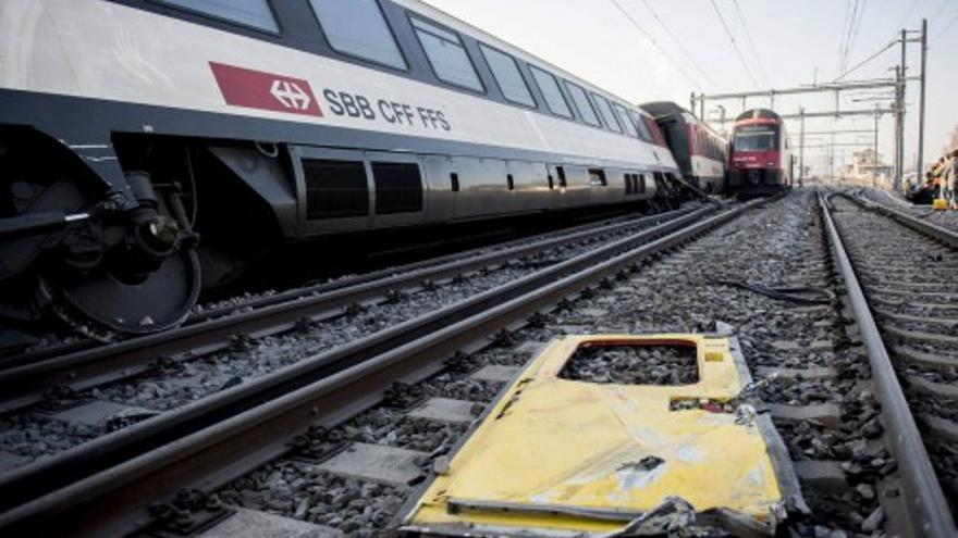 Choque de trenes en Suiza