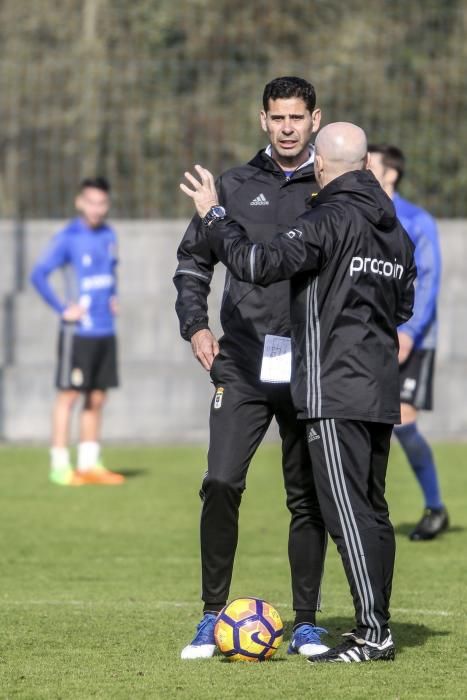 Entrenamiento del Real Oviedo.