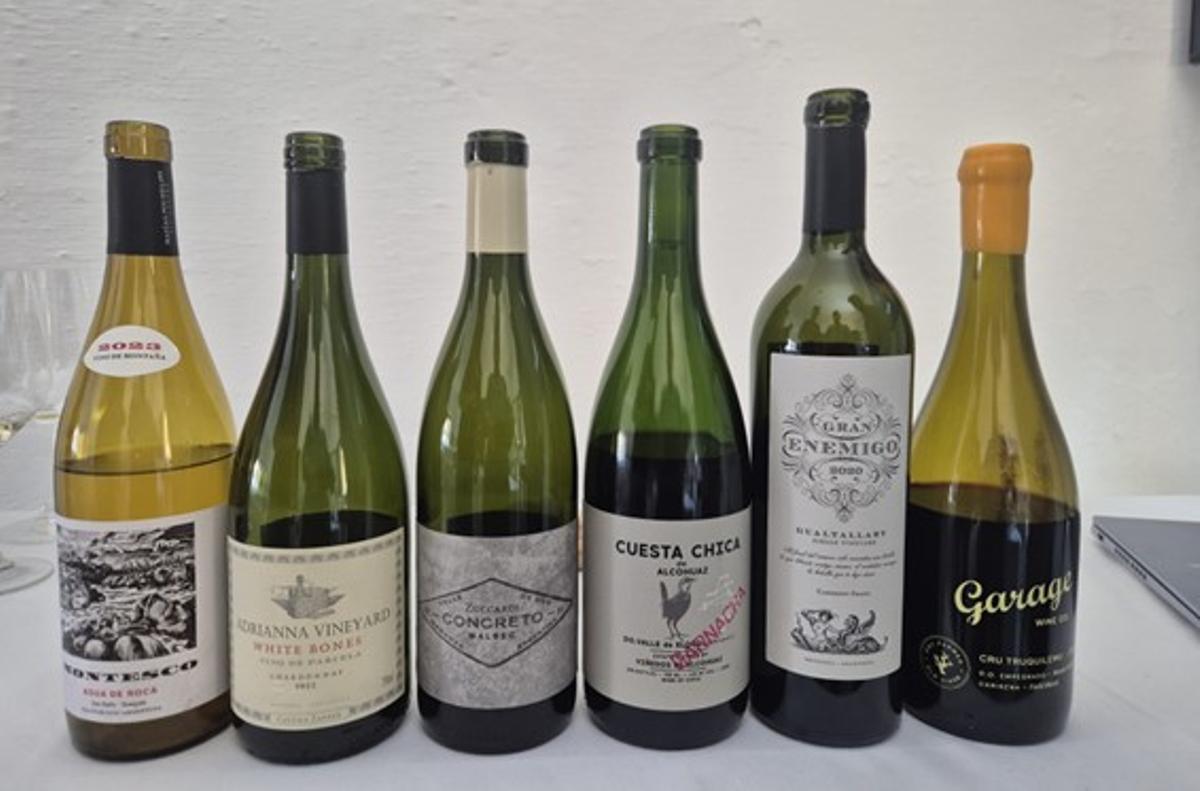 Vinos de la cata con Luis Gutiérrez.