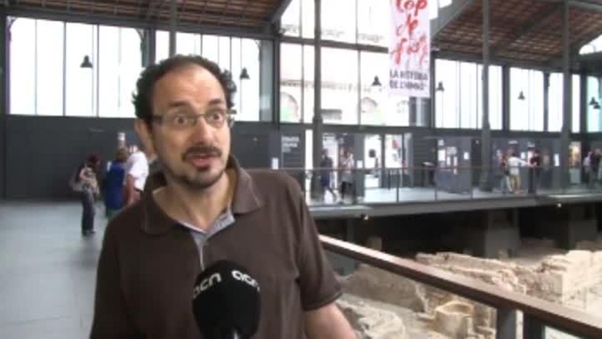 El musicòleg Jaume Ayats, autor d’’Els Segadors: de cançó eròtica a himne nacional’, i assessor de l’exposició presentada aquest dimecres al Born Centre Cultural.