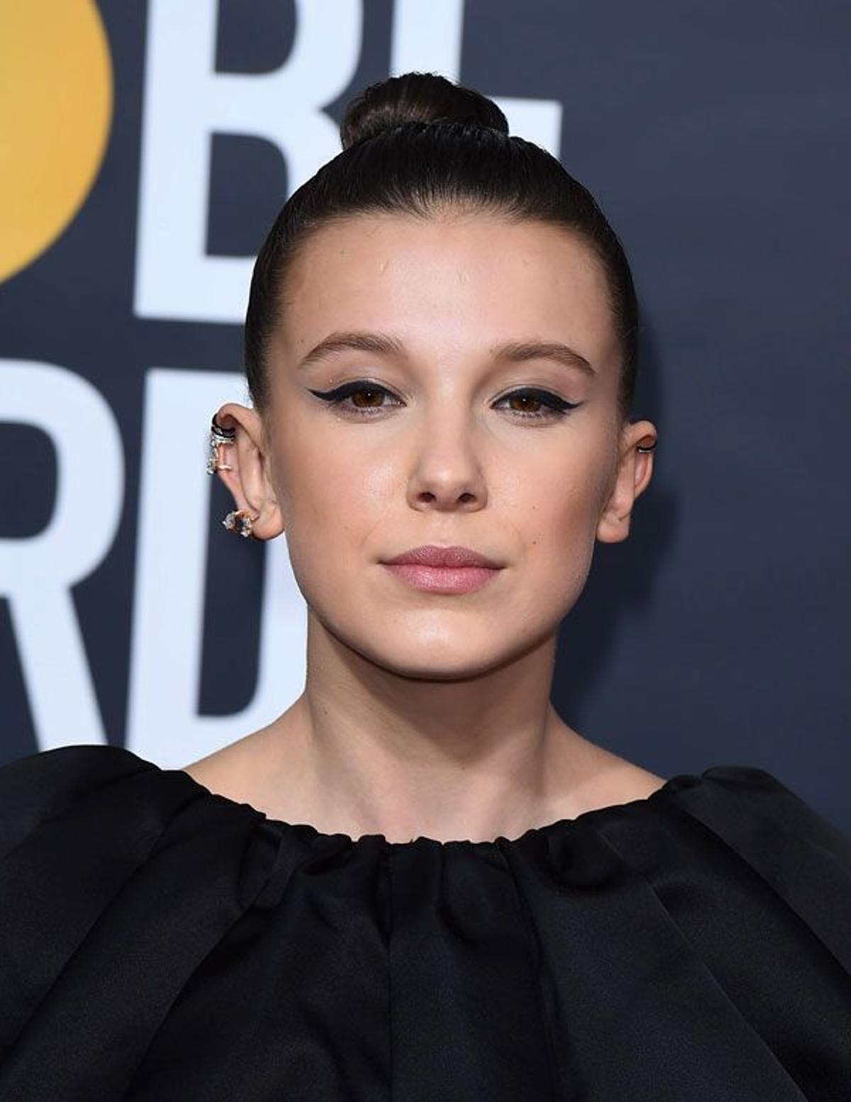 Globos de Oro 2018: el llamativo 'eyeliner' de Millie Bobby Brown