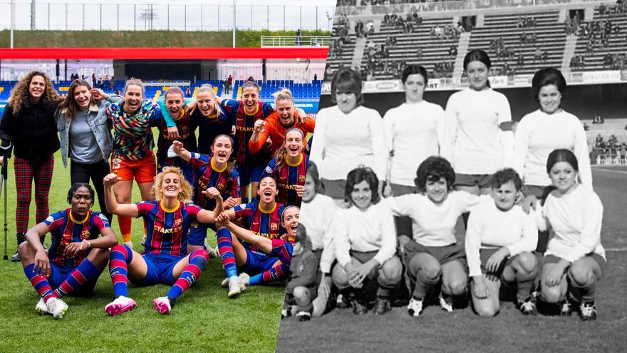 ¿Cómo nació el Barça Femenino? La portera pionera María Antonia Mínguez y Sandra Paños repasan la historia del Club