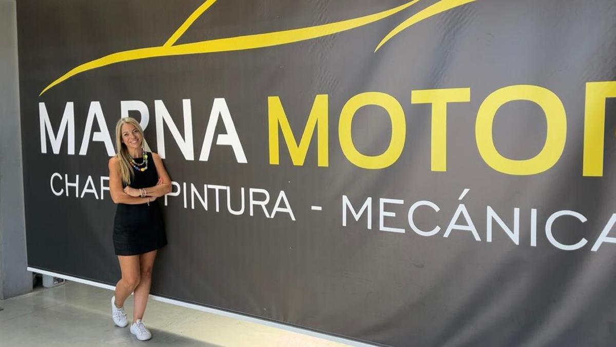 Lidya Fernández en su empresa