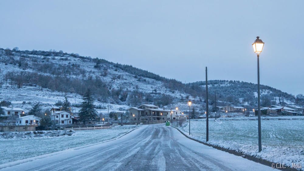 Imatges de Collsuspina, a primera hora del matí