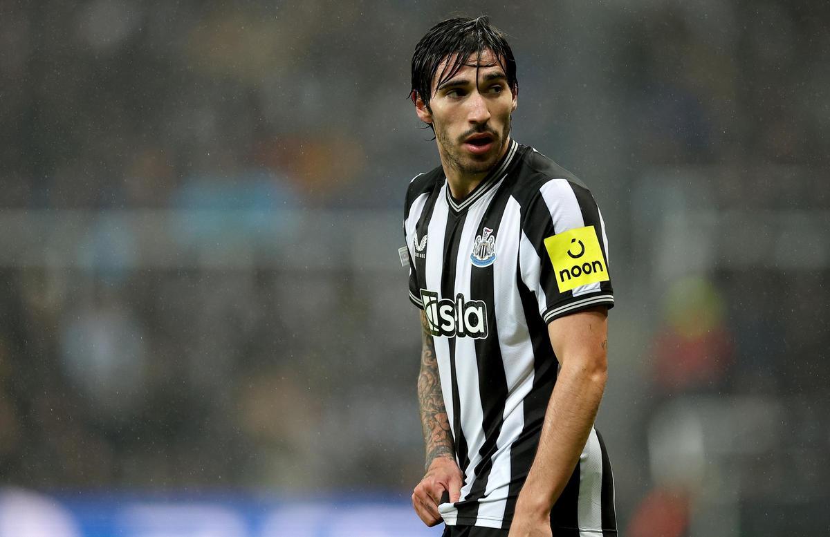 Sandro Tonali, jugador del Newcastle investigado en el 'caso Scommesse'.