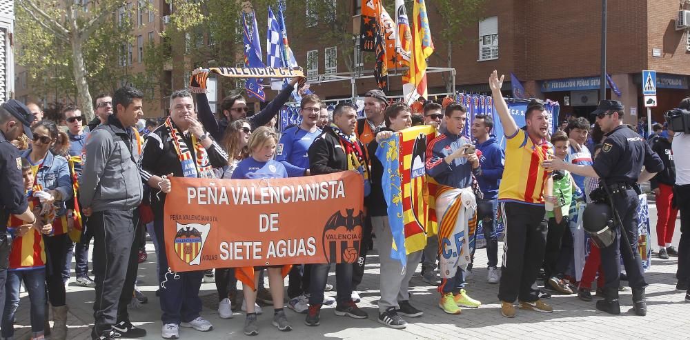 La afición del Valencia no falla en Getafe