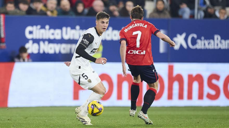 El 1-1 del Osasuna en el Osasuna 3-3 Valencia de la jornada 26 de LaLiga EA Sports