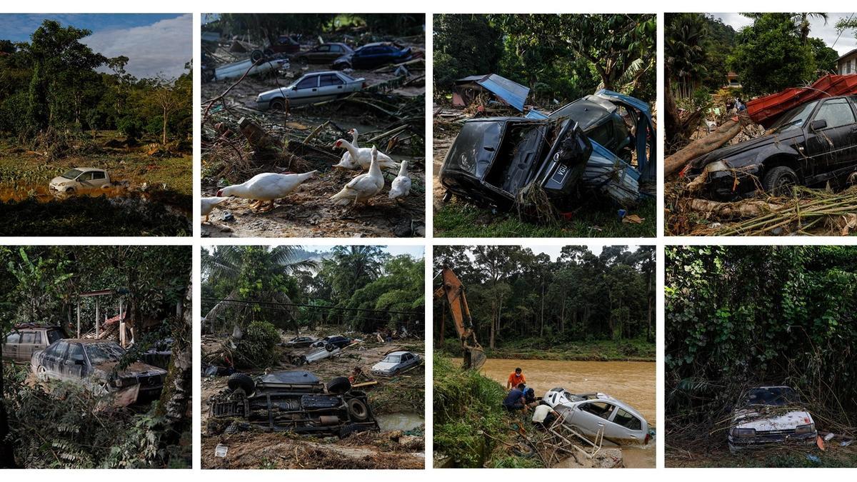 Suben a 37 los muertos y 10 desaparecidos por las inundaciones en Malasia.