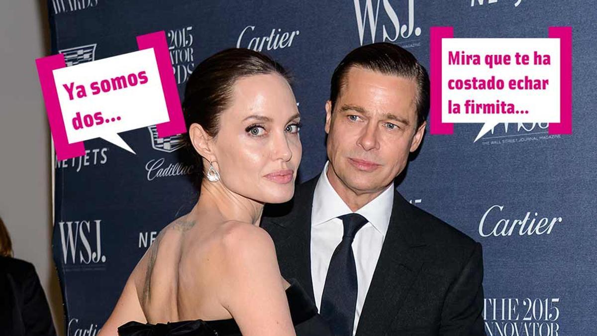 Angelina Jolie y Brad Pitt en un evento en Los Angeles